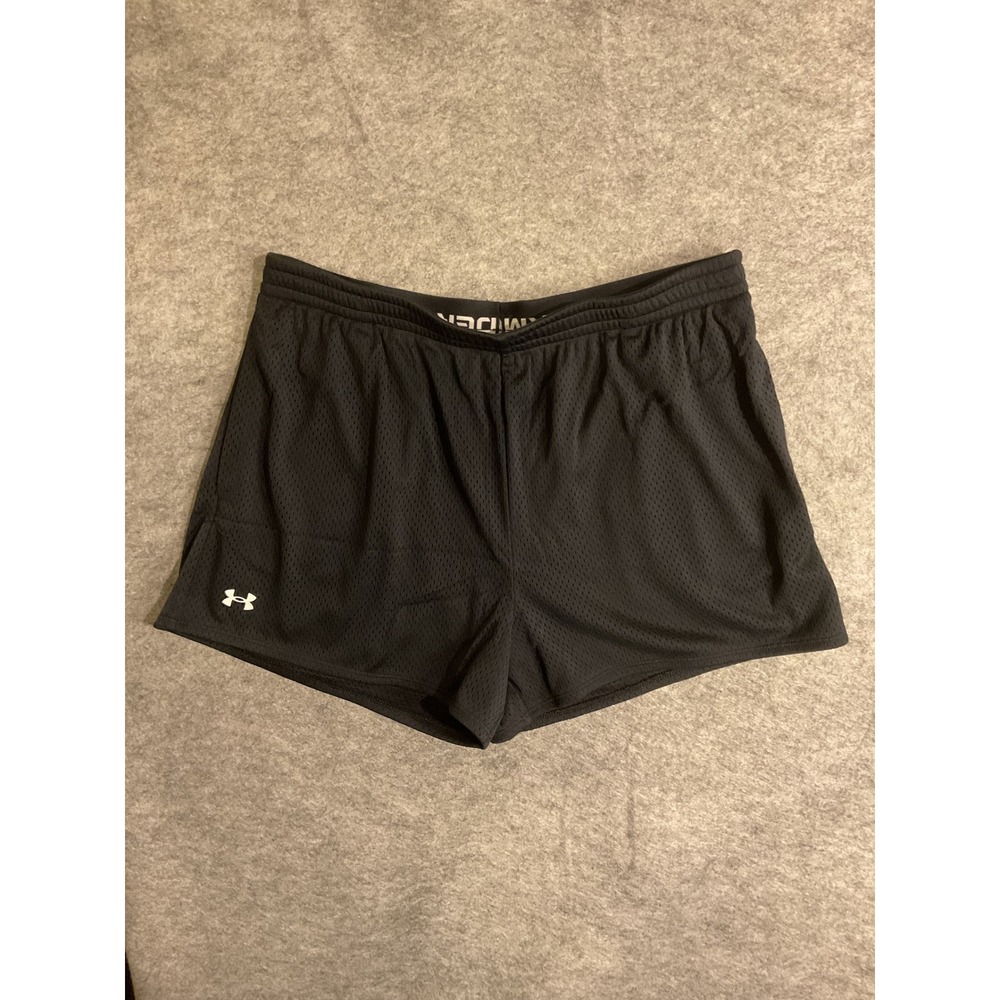 NWT Under Armour Tech Play Up Mesh Shorts Black Women's Medium 1390382-001